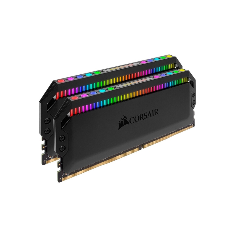美商海盗船(USCORSAIR)DDR4 3600 16GB(8G×2)套装 台式机内存条 统治者铂金 RGB灯条 高端游戏型