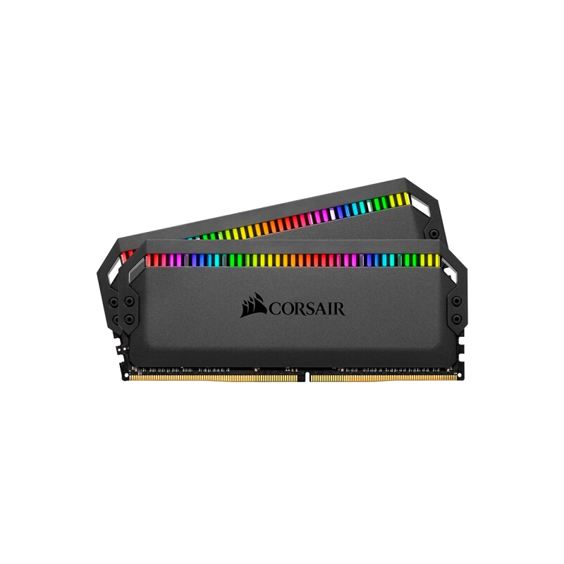 美商海盗船(USCORSAIR)DDR4 3600 16GB(8G×2)套装 台式机内存条 统治者铂金 RGB灯条 高端游戏型