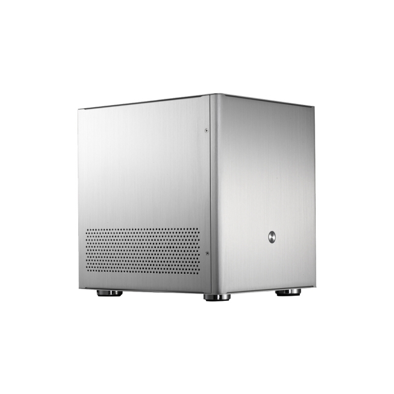 乔思伯（JONSBO）台式机组装电脑机箱 全铝合金外壳/ATX电源 V4银色MATX机箱