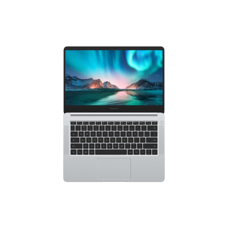 荣耀MagicBook 2019英特尔酷睿i5 14英寸轻薄窄边框笔记本电脑（i5 8G 512G MX250 FHD IPS 指纹解锁）冰河银