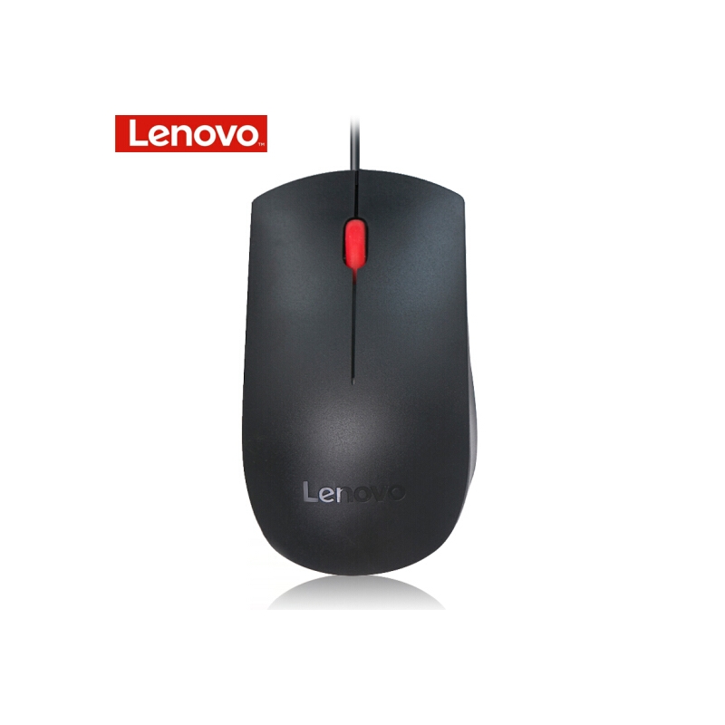 联想（Lenovo）商务办公有线鼠标 USB接口 台式机笔记本通用电脑鼠标 经典537A线长约1.8米
