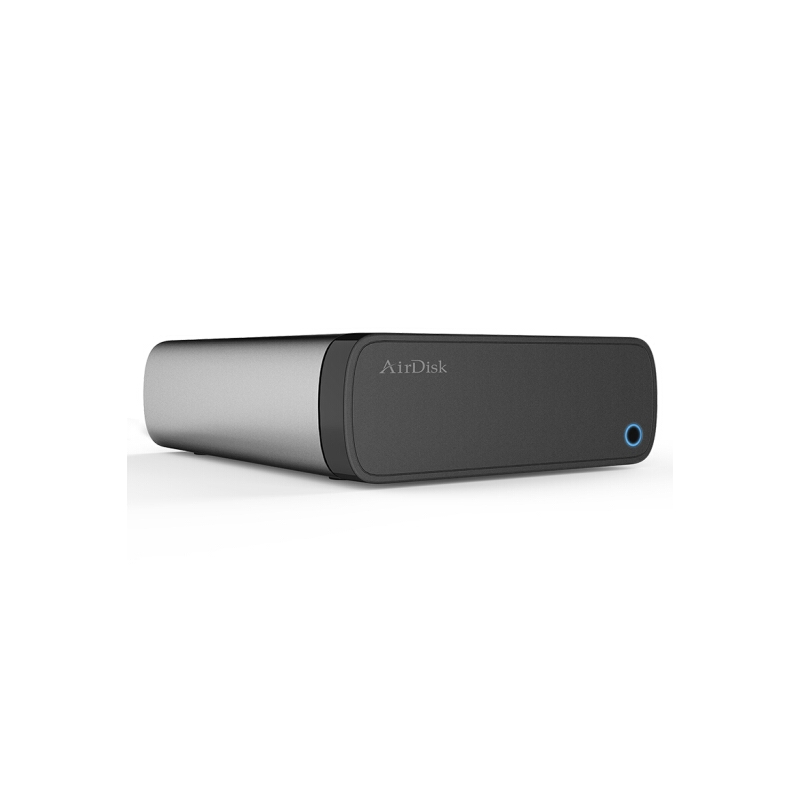 airdisk AirDisk 移动网络硬盘盒USB3.0 2.5/3.5英寸灰色 SATA串口家庭私有云NAS网络存储器 无盘标配Q3C
